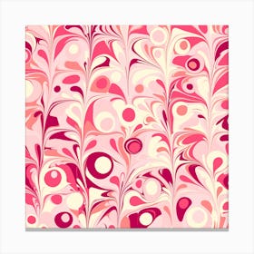 Pink Marble Pattern Canvas Print