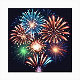 Fireworks Background 3 Canvas Print