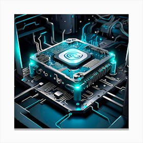 Cpu Illustration Canvas Print