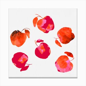 Apple Chiffon Pink Orange Canvas Print