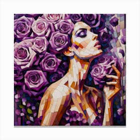 Purple Roses 6 Canvas Print