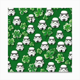 seamless pattern of storm troupers Canvas Print