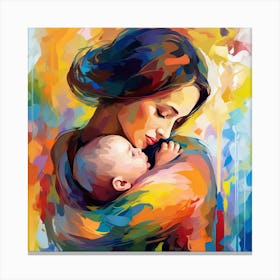 Mother And Child 11 Canvas Print