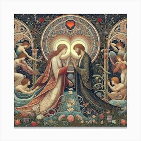 Marriage Of The Angels Canvas Print