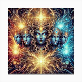 Artistic Revelation: Unveiling Divine Insights in Visual Form Canvas Print