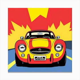 High-Speed Road Adventure Pop Art Canvas Print