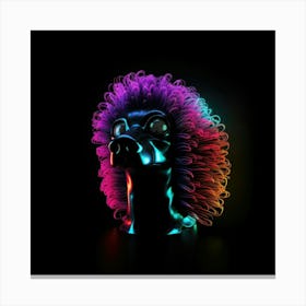 Poodle Head Stampe su tela