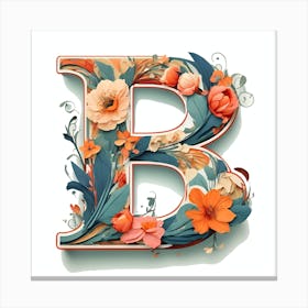 Letter B Canvas Print