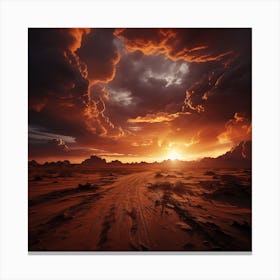 Desert Sunset Canvas Print