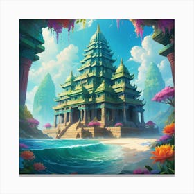 Asian Temple Canvas Print