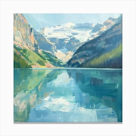 Reflection In Lake Banff Canvas Print