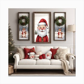 Christmas Santa Canvas Print