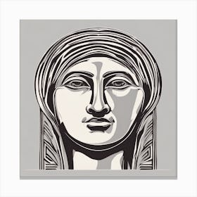 Head Of A Woman Canvas Print