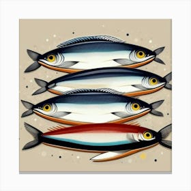 Sardines Canvas Print