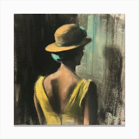 Woman In Yellow Canvas Print