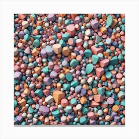 Pebbles Background Canvas Print