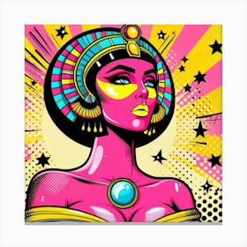 Pop Egyptian Lobna Radiant Canvas Print