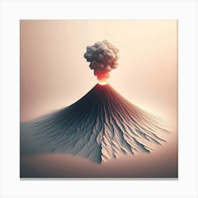 Erupting Volcano Canvas Print