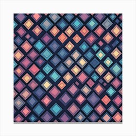 Abstract Background With Squares Canvas Print