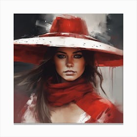 Red Hat 4 Canvas Print