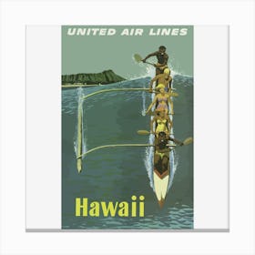 United Air Lines Hawaii Canvas Print