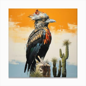 Cactus Bird 2 Canvas Print