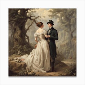 Love In The Forest Canvas Print