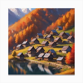 Autumn Village 7 Canvas Print