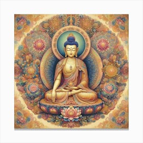 Medicine Buddha in Pure Land Canvas Print
