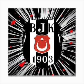 Beşiktaş J.K Logo Wall Art 15 Canvas Print