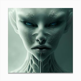 Alien Face Canvas Print