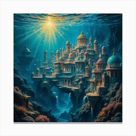 Underwater City 2 Canvas Print