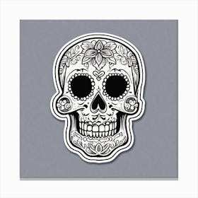 Day Of The Dead Skull 5 Canvas Print