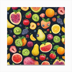 Fruit Wallpaper Canvas Print