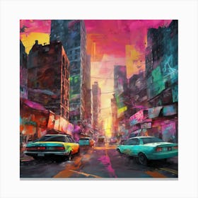 City Vibes Urban Pulse (2) Canvas Print