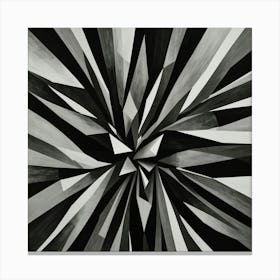 Black and White Abstract Art 147 Canvas Print