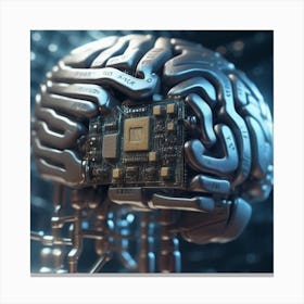 Brain Of Artificial Intelligence Canvas Print