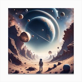 Man In Space Canvas Print