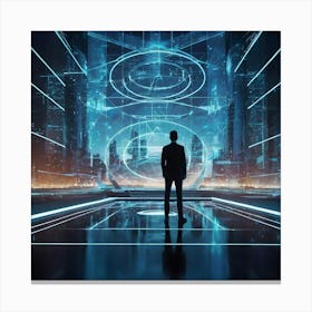 Futuristic City 24 Canvas Print