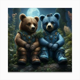 moon bears Canvas Print