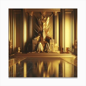 Golden Throne 2 Canvas Print