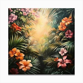 Tropical Garden Art 3 Canvas Print