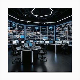 Control Room 1 Canvas Print