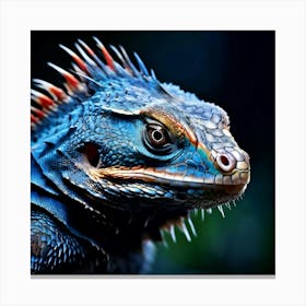 Blue Iguana Canvas Print