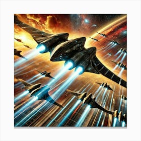 A Highly Detailed Science Fiction Illustration Of Canvas Print