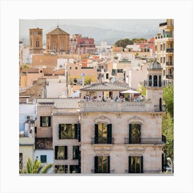 View Of The City Of Barcelona Canvas Print