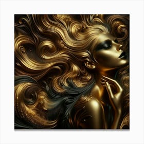 Golden Haired Woman Canvas Print