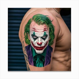 Joker Tattoo 20 Canvas Print