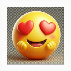 Heart Emoji Canvas Print