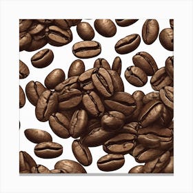 Coffee Beans 202 Canvas Print